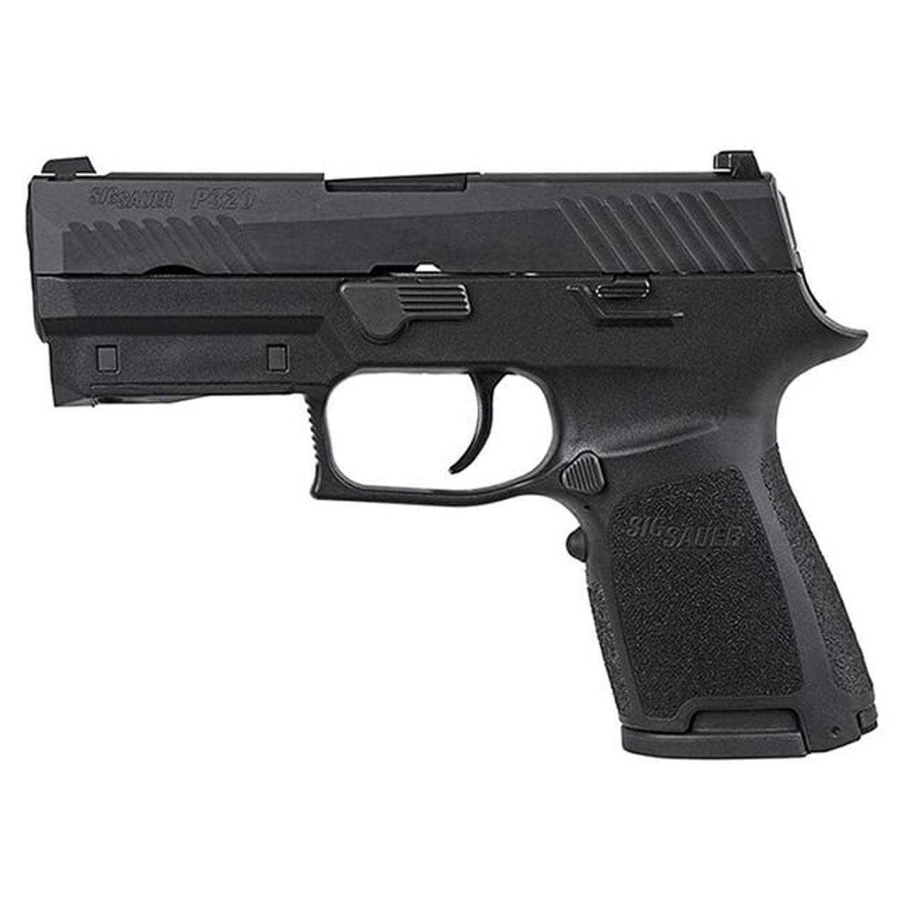 Sig Sauer P320 9mm 3.9" Nitron Compact Black Striker Fired Contrast Sights Mod Poly Grip (2) 15rd Magazines LIMA320 Red Handgun 320C-9-B-LIMA-R
