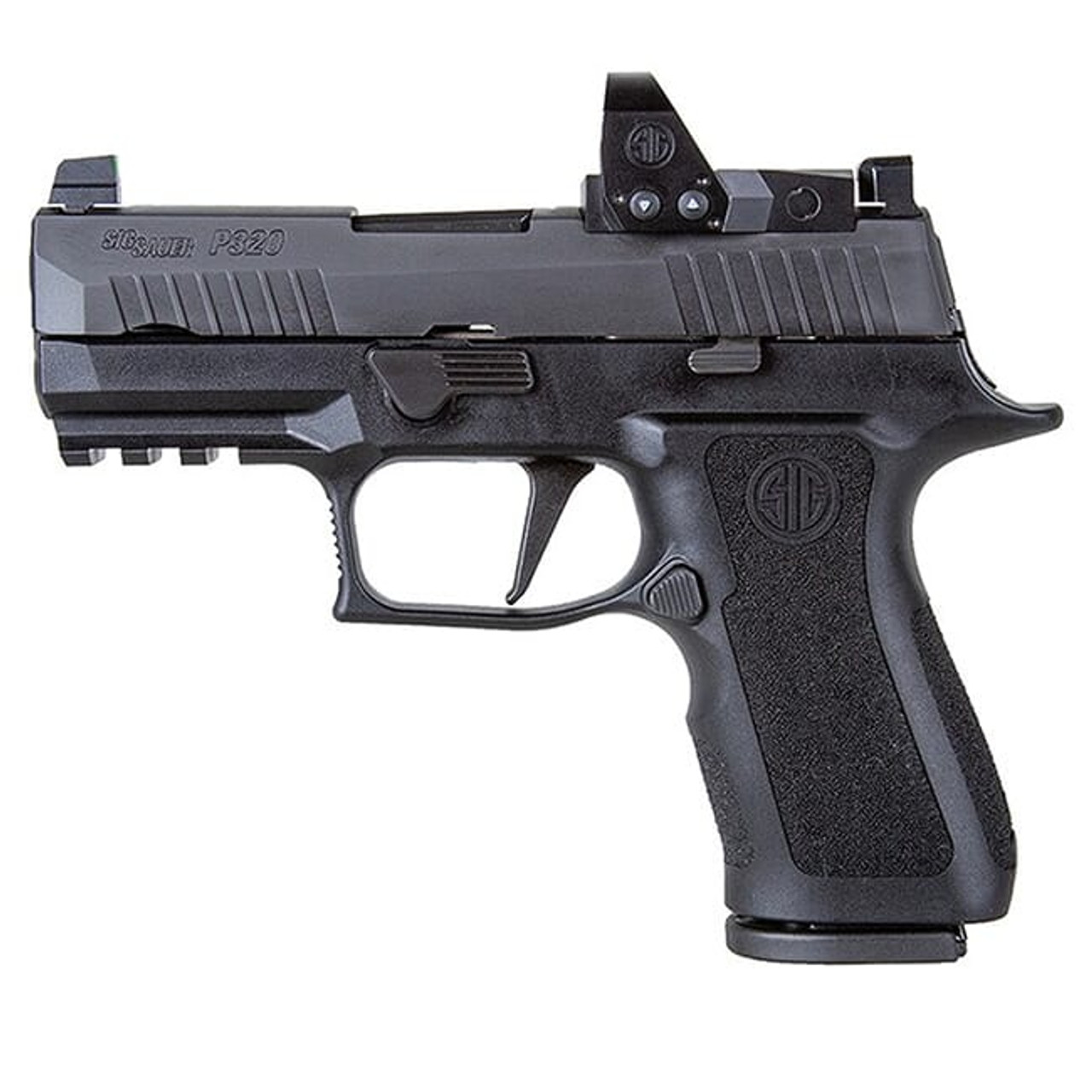Sig Sauer P320, Like New Demo 9mm, 3.6in, X-Series, Blk, Striker, X-Ray 3 Supp Sights, Mod Poly X Grip, (2) 15rd Mag, ROMEO1pro, Rail 320XC-9-BXR3-RXP