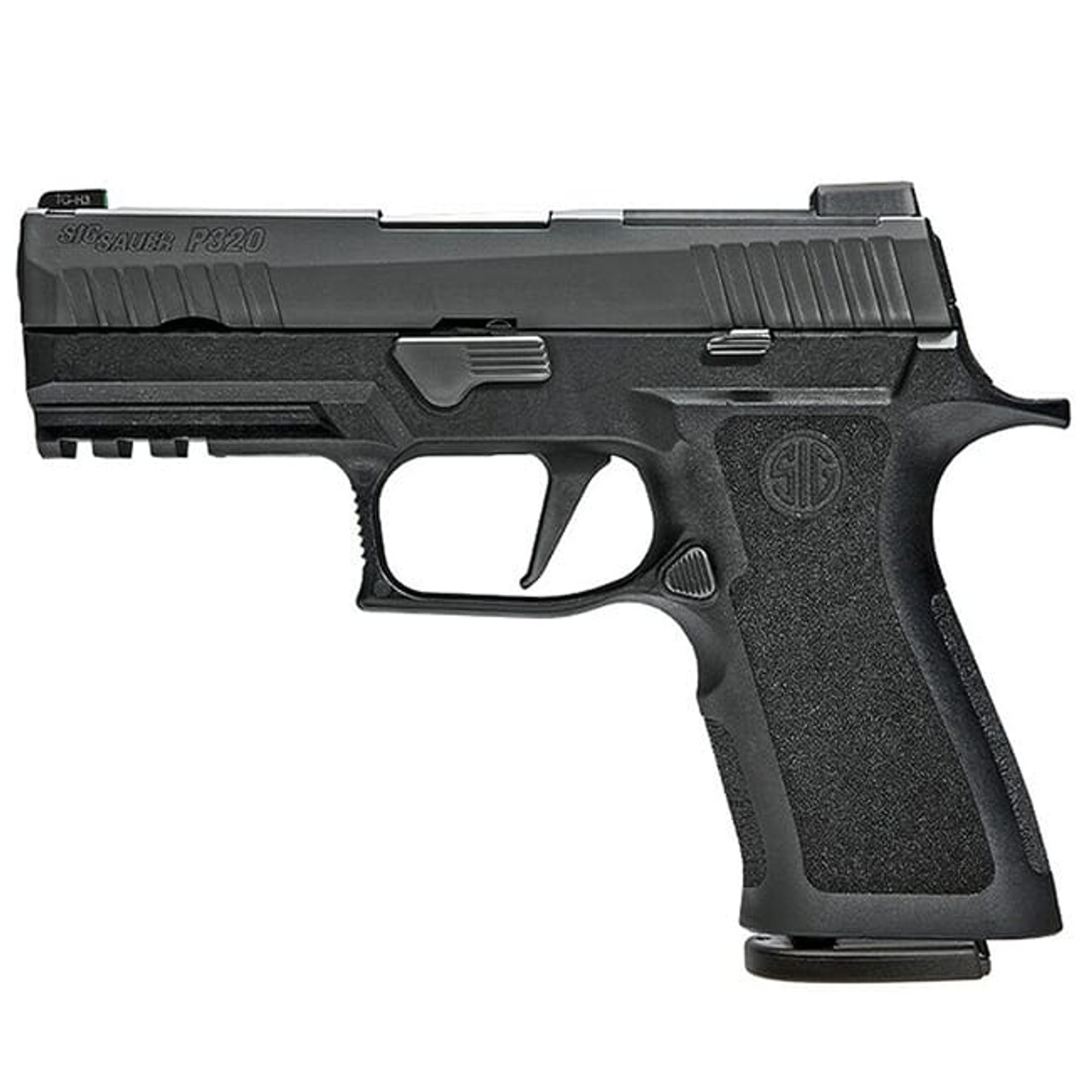 Sig Sauer P320, 9mm, 3.9in, X-Series, Blk, Striker, X-Ray 3 W/ R2 Ns Plate, Mod Poly X Grip, (2) 17rd Steel Mag, Rail Pistol 320XCA-9-BXR3-R2