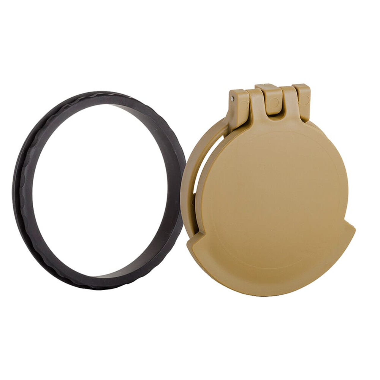 Tenebraex Objective Flip Cover w/ Adapter Ring RAL8000/Black for Nightforce SHV 3-10x42 40FC0T-KT4247-FCR