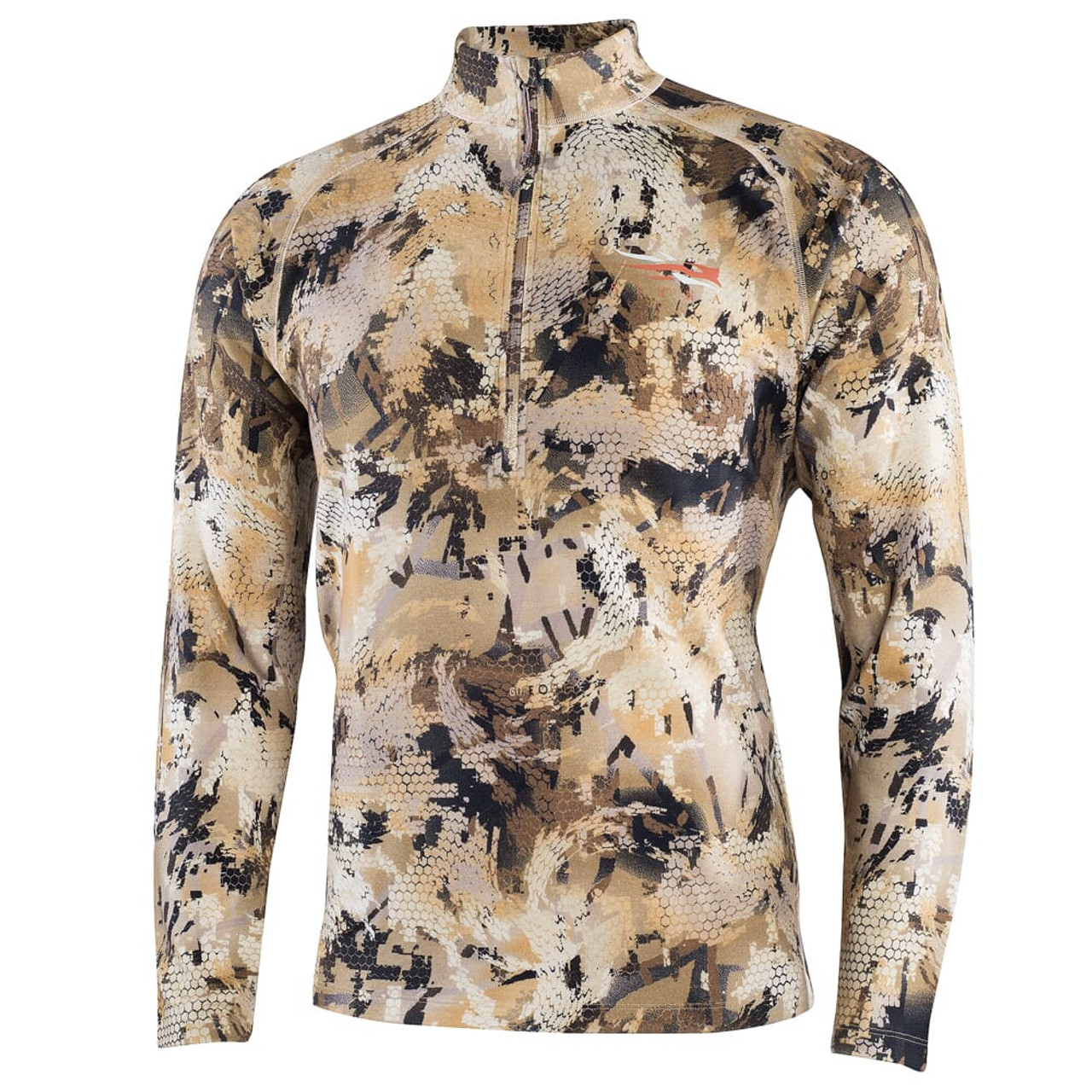 Sitka Marsh Merino Heavyweight Half-Zip Optifade Waterfowl Small 10074-WL-S