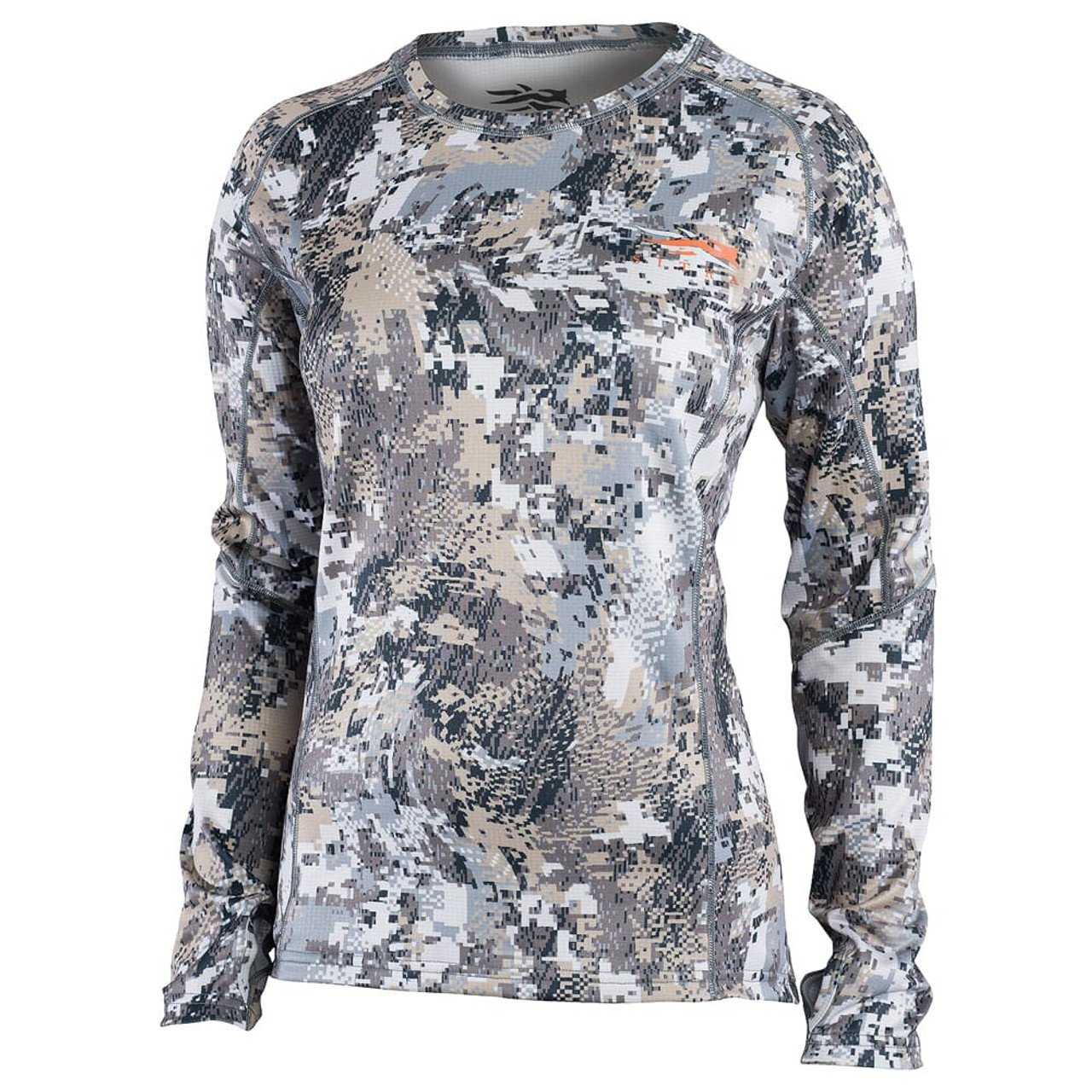 Sitka Women's Core Mid Wt Crew - LS Optifade Elevated II Small 10078-EV-S