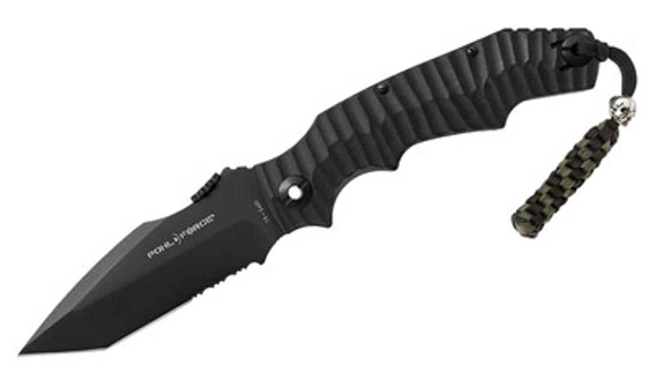 Pohl Force Alpha Four Serrated Spearpoint 1045
