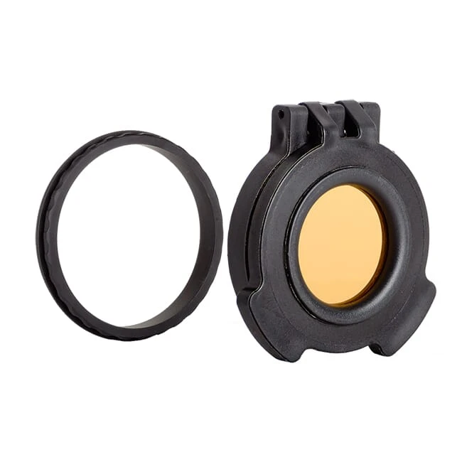 Tenebraex Objective Amber See-Through Flip Cover w/ Adapter Ring for for 50mm Swarovski and Vortex Viper Scopes 50MMFC-VV0050-ACR