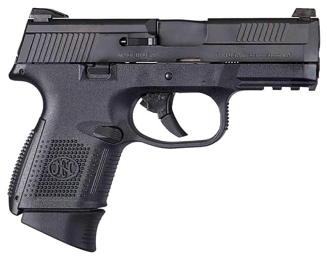 FN FNS-9C 9mm 3.6" Barrel 10/12/17 Round Black 66719