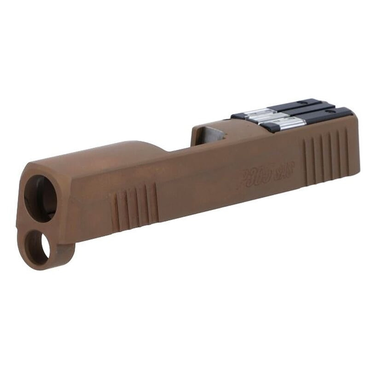 Sig Sauer P365 9mm 3.1" Bbl Coyote Brown Slide Assembly w/Non-Ported SAS & FT Bullseye 8900214