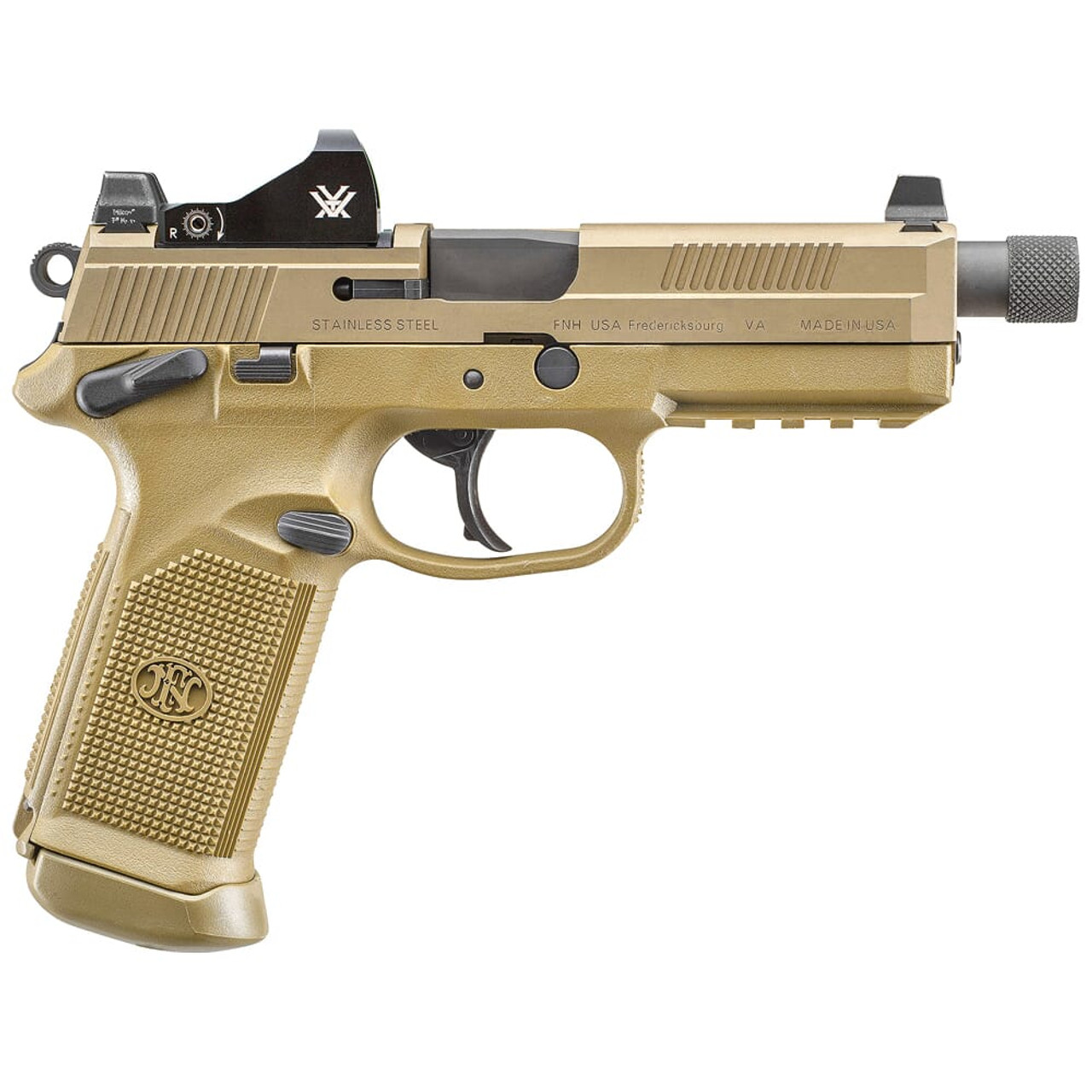 FN FNX-45 Tactical .45 ACP FDE/FDE NS Pistol w/ 2x15 Vortex Viper Red Dot 66-100866