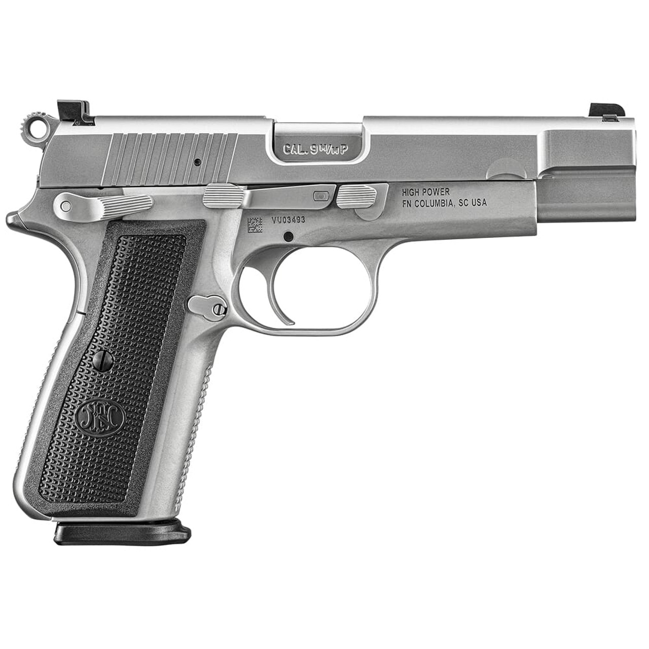 FN America High Power 9mm 4.7" Bbl Stainless Steel DS Pistol w/(2) 10rd Mags 66-101116