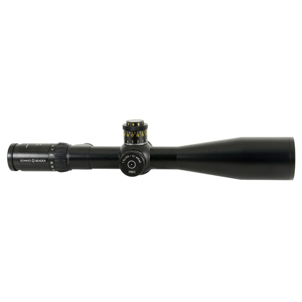 Schmidt Bender 5-25x56 PM II FFP LRR-MIL DT / ST 0.1 mrad ccw Black Riflescope 677-911-41C-90-68 Showroom Demo