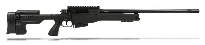 Accuracy International AT Rifle - Fixed Black Stock - 308 Win 24 inch non threaded bbl - SFP; Like New Demo