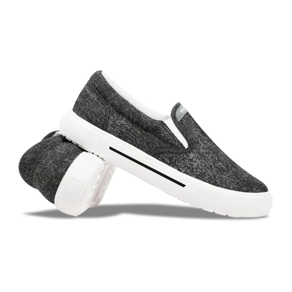 Fishooz Sunwashed Slip-On Black/White Shoes SUN-MSO-BLK-M