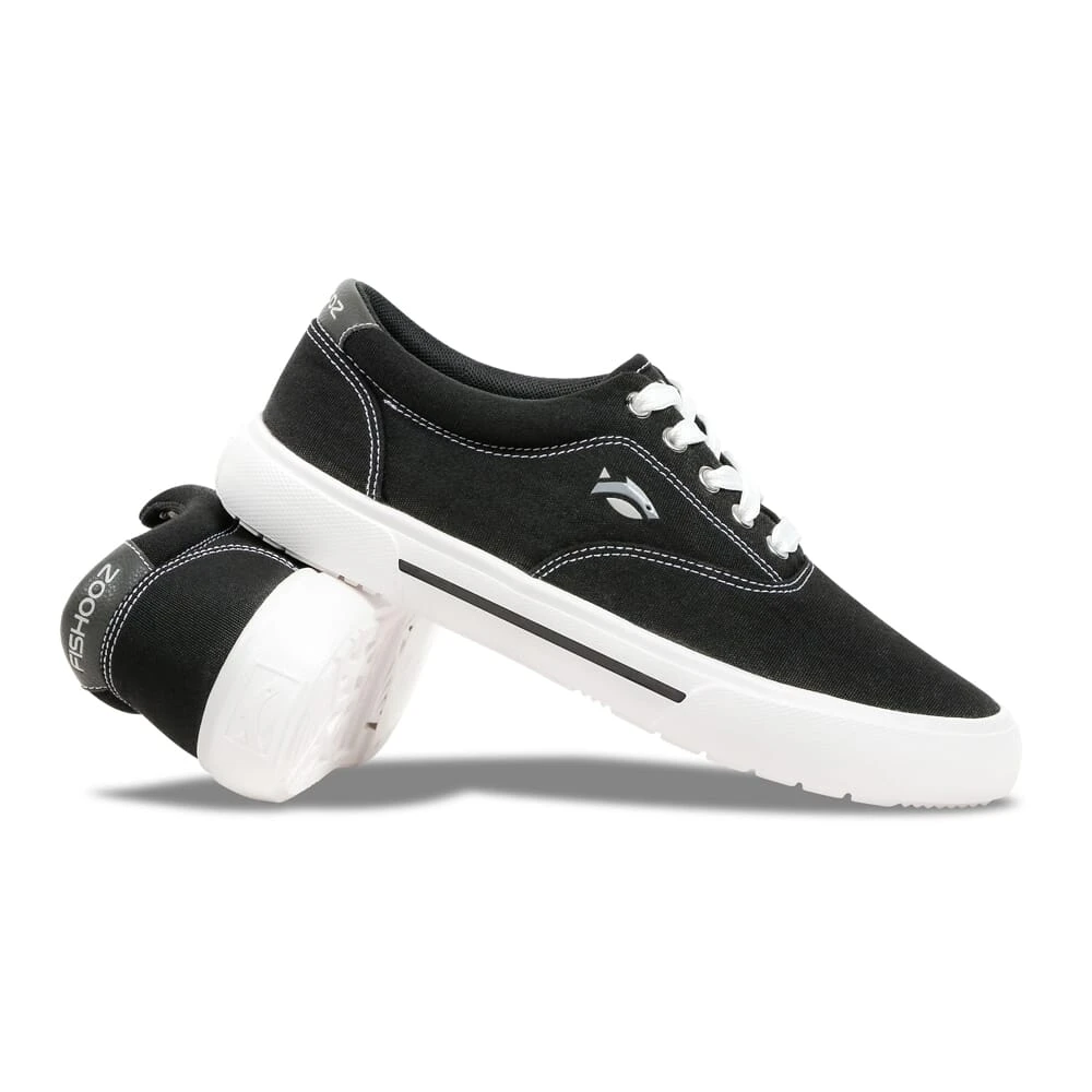 Fishooz Sunbrella Lace Black/Whit Shoes SBR-MLC-BLK-M