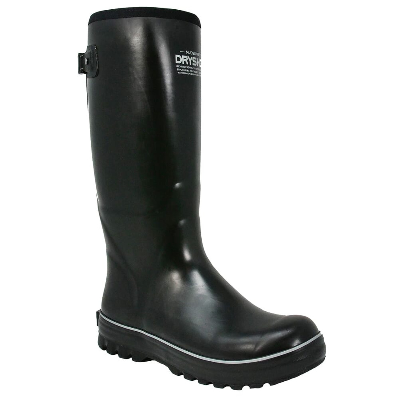 Dryshod Mudslinger Hi Gusset Black/Grey Boots MDG-MH-BK-M