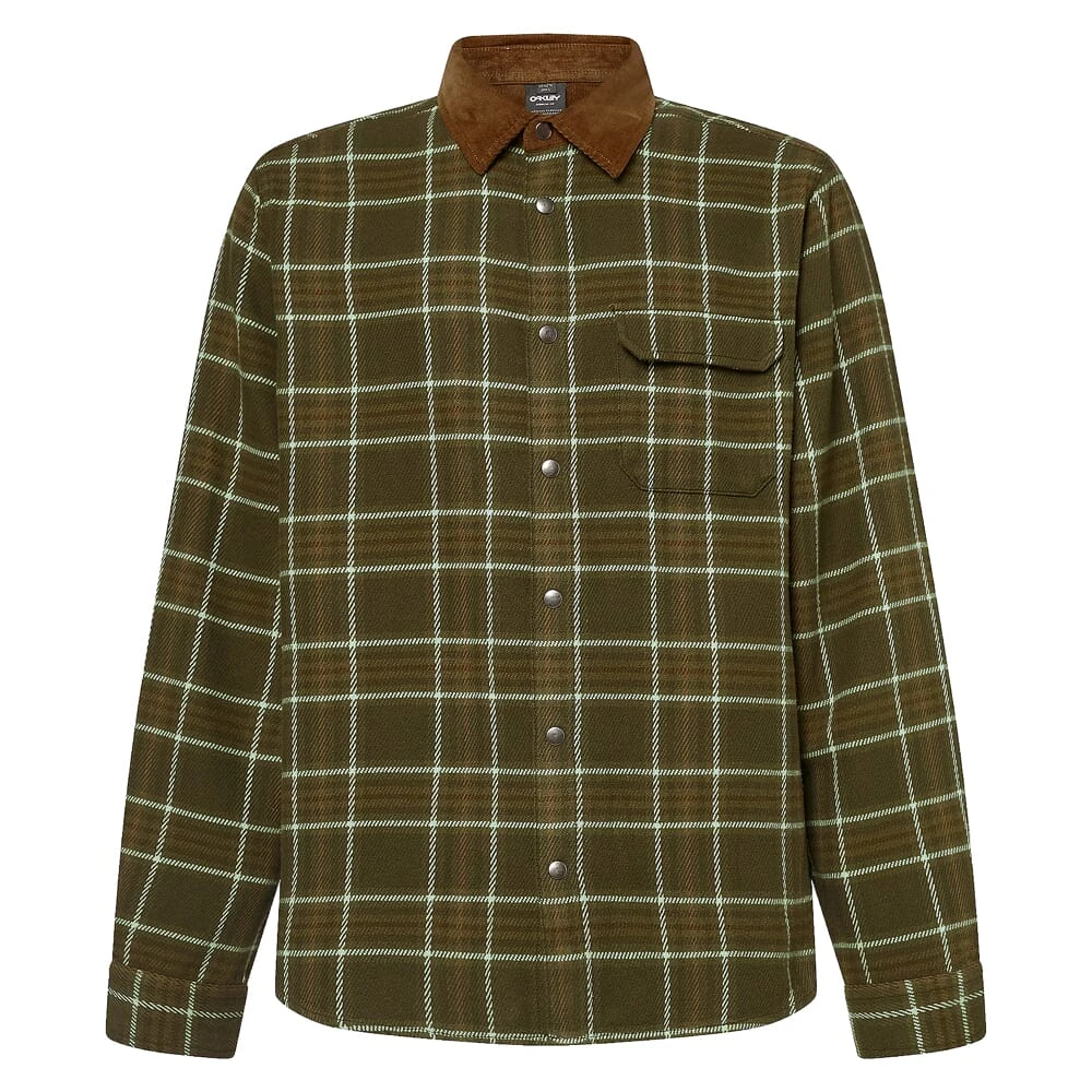 Oakley Bear Cozy 2.0 New Dark Brush Check Flannel Shirt FOA404839-9B4