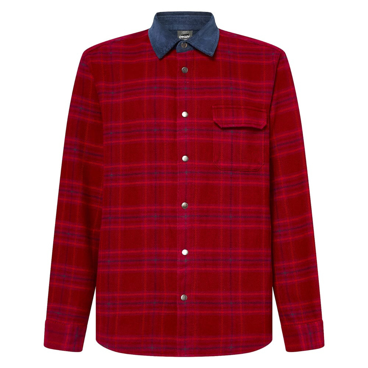 Oakley Bear Cozy 2.0 Iron Red Check Flannel Shirt FOA404839-9E8