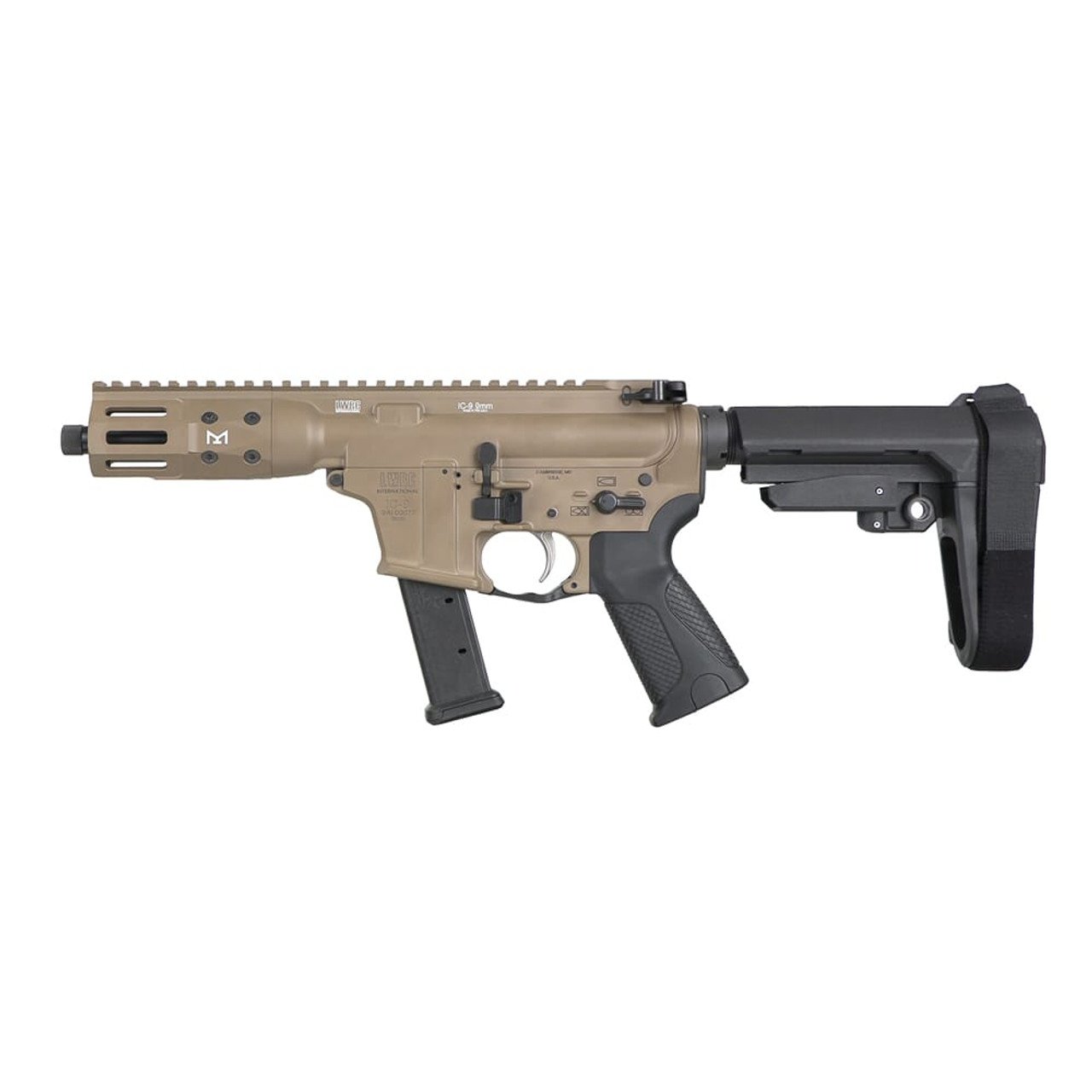 LWRC IC-9 9mm 8.5" 1:10" 1/2x28 FDE Short Barreled Rifle (NFA) ICR9CK8S