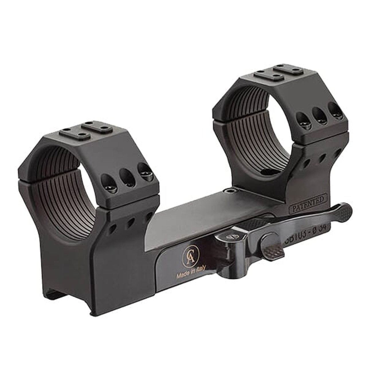 Contessa Simple Black Tactical QD Monolithic 20MOA 34mm Mount w/Level SBT03/20