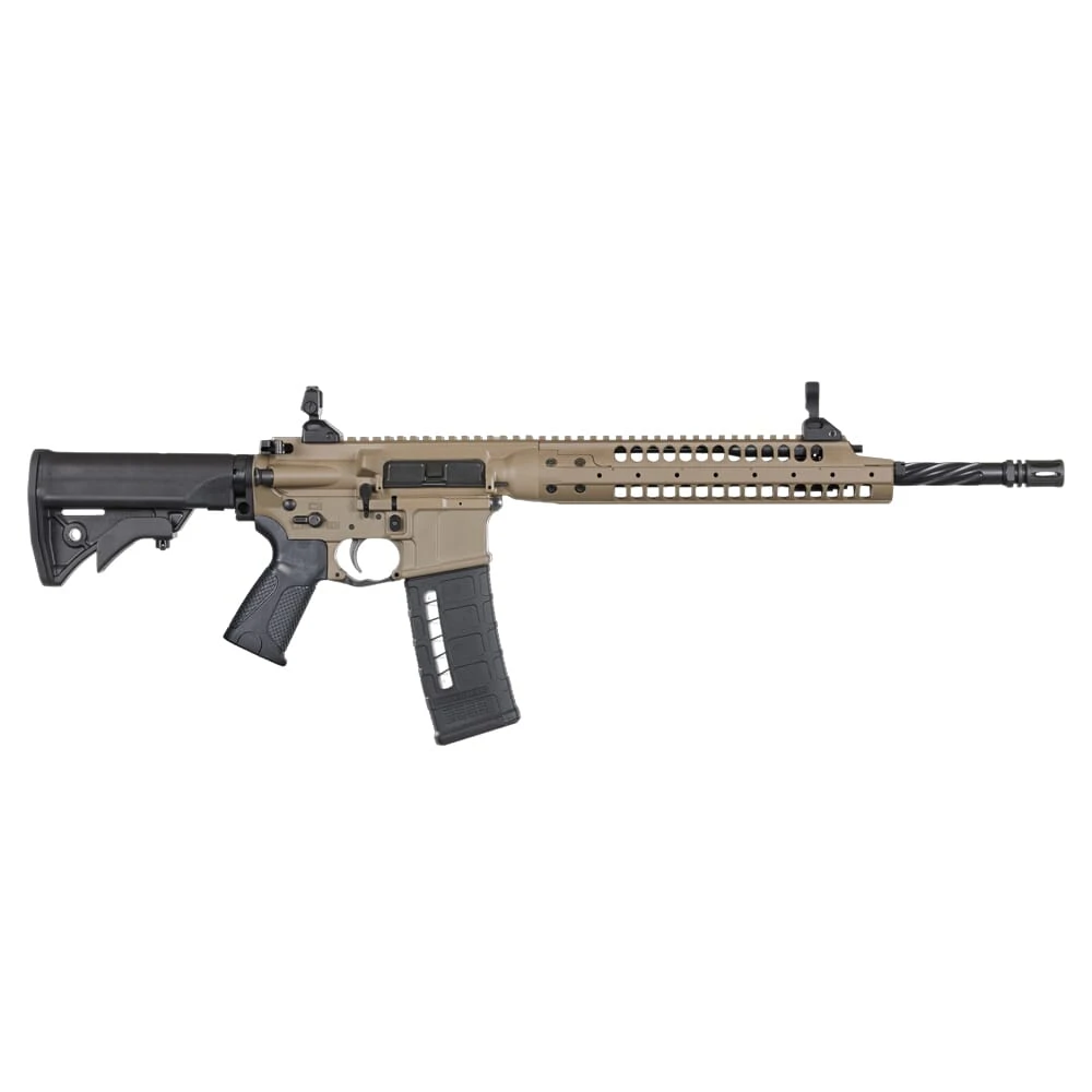 LWRC SIX8-A5 6.8 SPC 16.1" 1:10" 5/8x24 Bbl FDE CA Compliant Rifle SIX8A5RCK16CAC