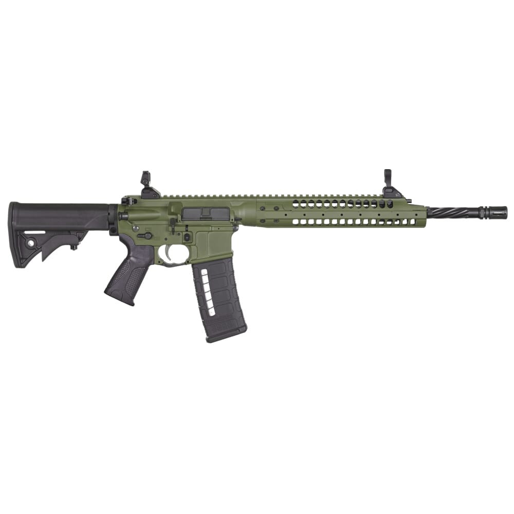 LWRC SIX8-A5 6.8 SPC 16.1" 1:10" 5/8x24 Bbl OD Green CA Compliant Rifle SIX8A5RODG16CAC
