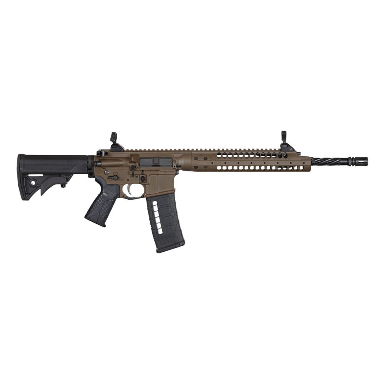 LWRC SIX8-A5 6.8 SPC 14.7" 1:10" P&W Bbl Patriot Brown CA Compliant Rifle SIX8A5RPBC14PCAC