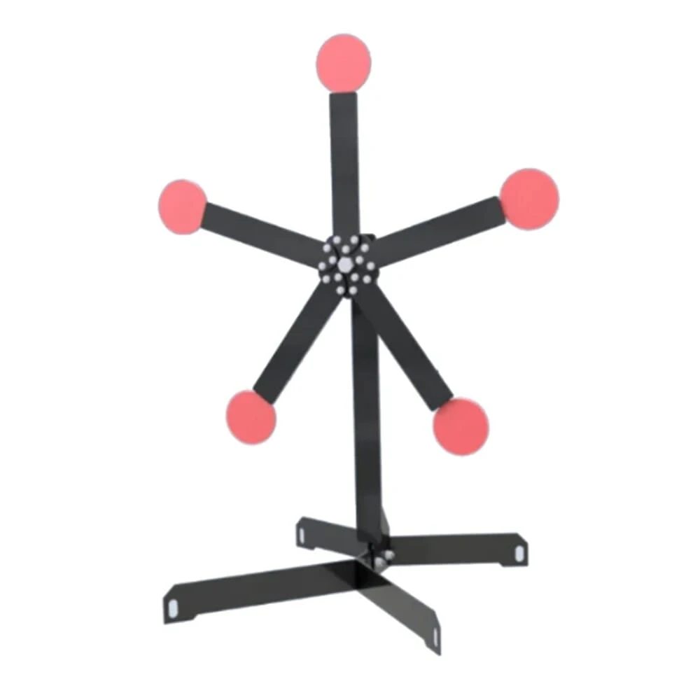 Precision Targets Texas Star Rotating & Spinning 3/8" 5-Target w/6" Paddles TXS-RS-3-8-6