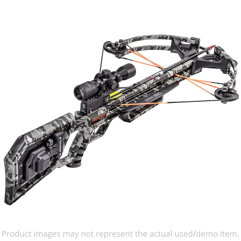 Wicked Ridge USED Invader 400 Peak Camo Crossbow w/ACUdraw and 50 Pro-View Scope WR20005-9521 - Previously Assembled w/ Slight Damage UA4205