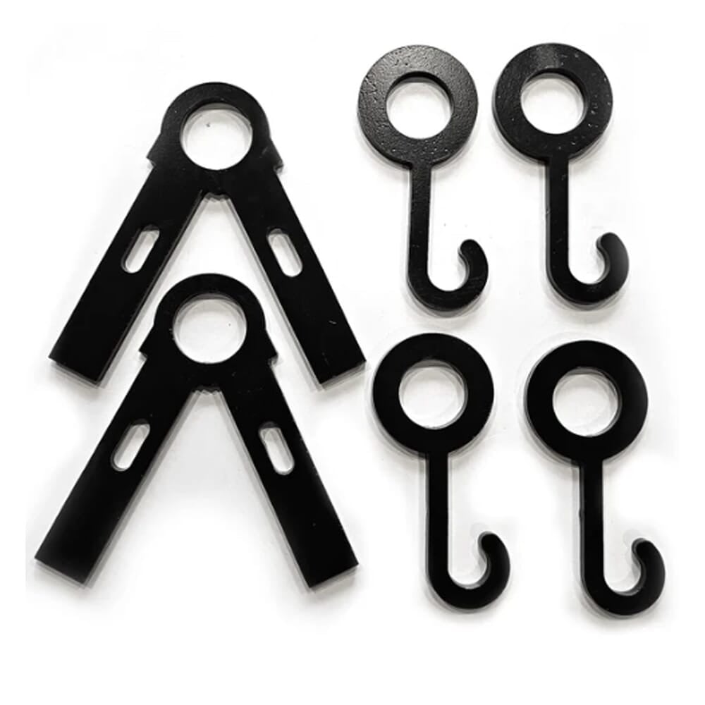 Precision Targets 3/4" Conduit Leg/Cross Bar Brackets w/4 Gong Hooks 3-4-CLCBB-4GH