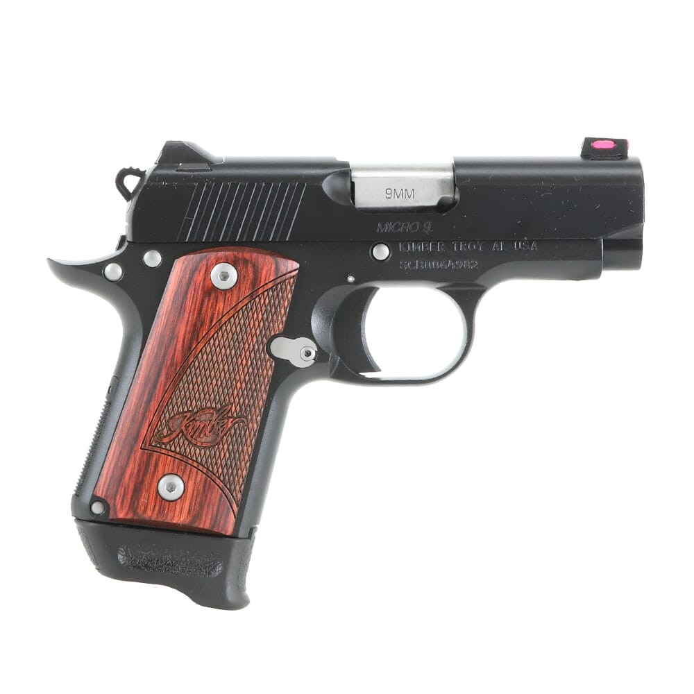 Kimber Micro 9 RTC 9mm Tac Mag Bundle w/(3)7rd Mags, Rosewood Grips, Desantis Pro Seal Holster 3300245