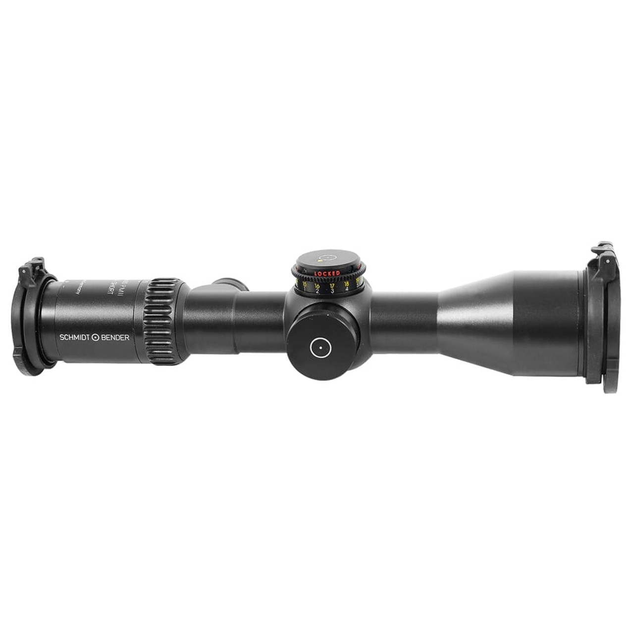 Schmidt Bender 5-20x50 PM II Ultra Short FFP Tremor3 DT35 MTC LT / ST ZC CT 0.1 mrad cw Black Riflescope 673-911-542-F2-E9