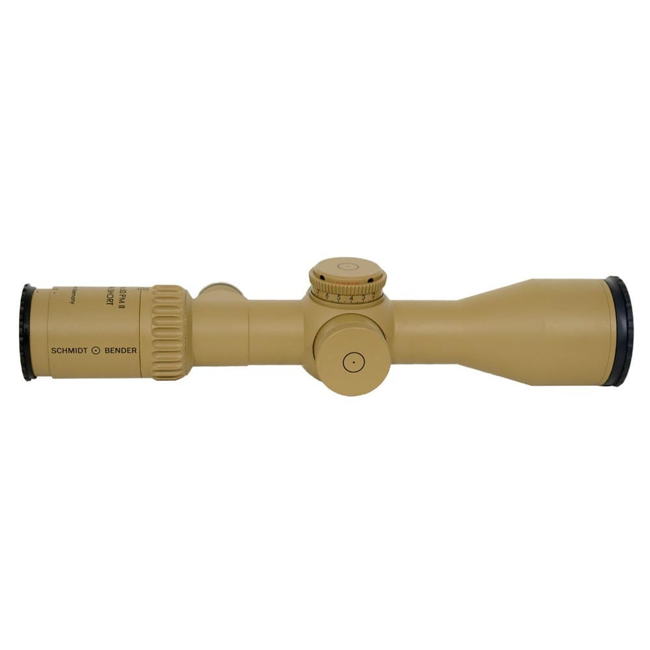 Schmidt Bender 5-20x50 PM II Ultra Short FFP Tremor3 DT35 MTC LT / ST ZC CT 0.1 mrad ccw RAL8000 Riflescope 673-945-542-F1-E8