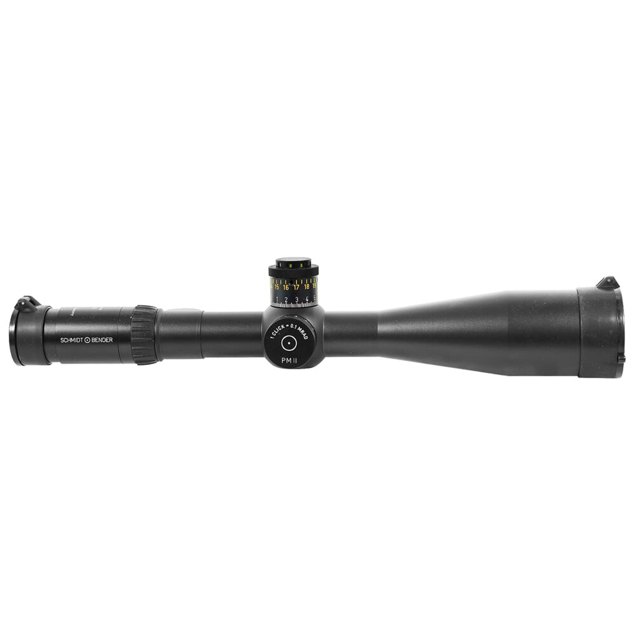 Schmidt Bender 5-25x56 PM II FFP GRID DT / ST 0.1 mrad cw Black Riflescope 677-911-422-94-67
