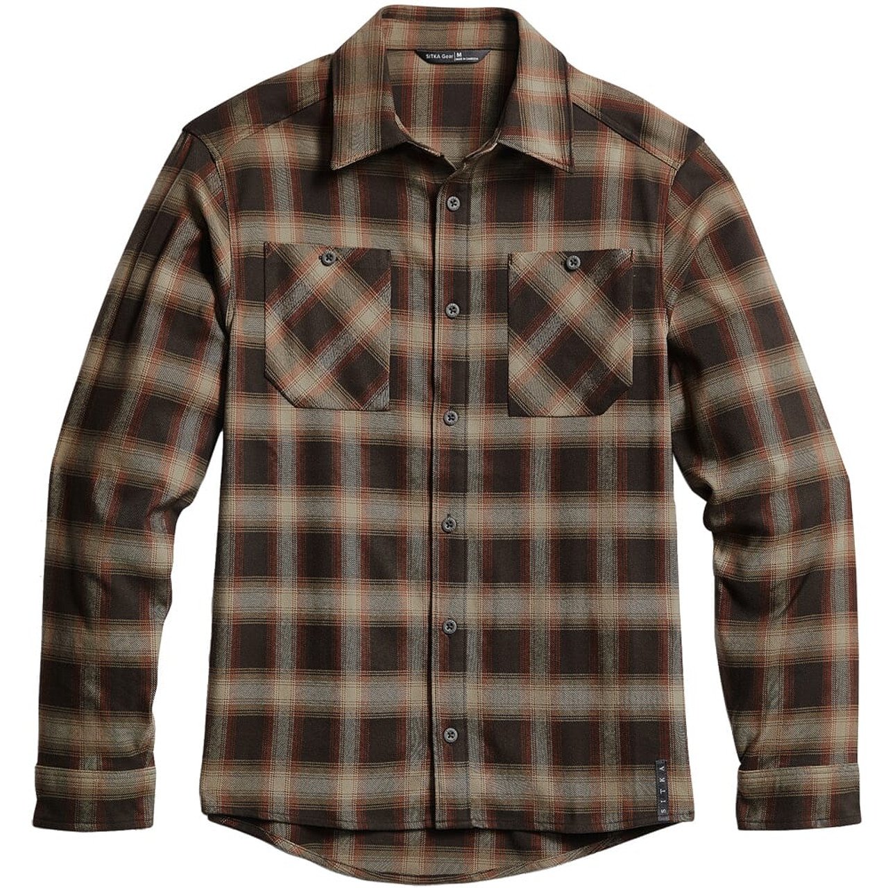 Sitka Gear Riser Work Shirt Carob Plaid Medium 80055-CAP-M