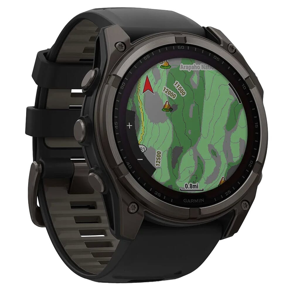 Garmin fenix 8 Sapphire Solar 47mm Carbon Gray Titanium/Black w