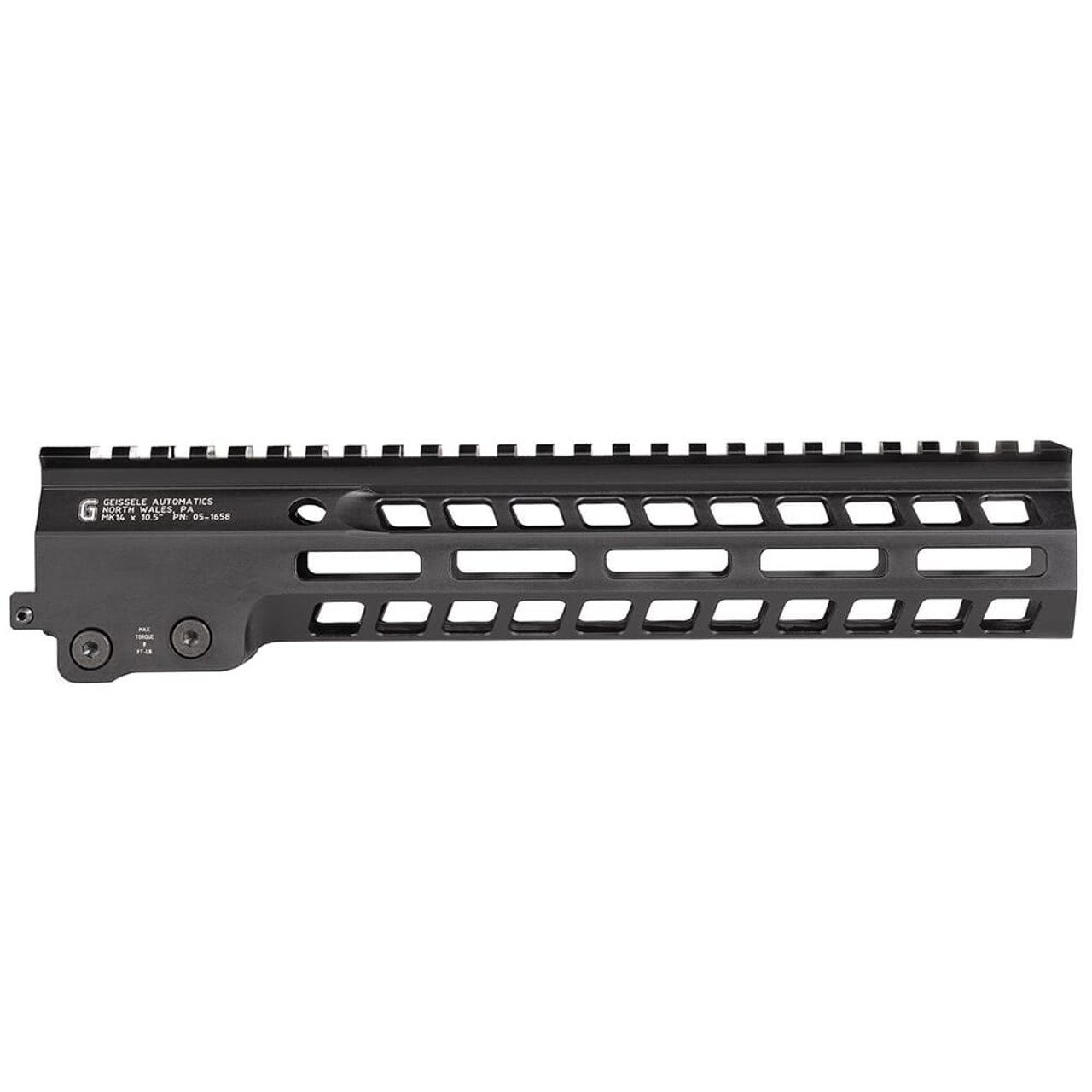 Geissele 10.5" M-LOK MK14 Black Super Modular Rail 05-1658B