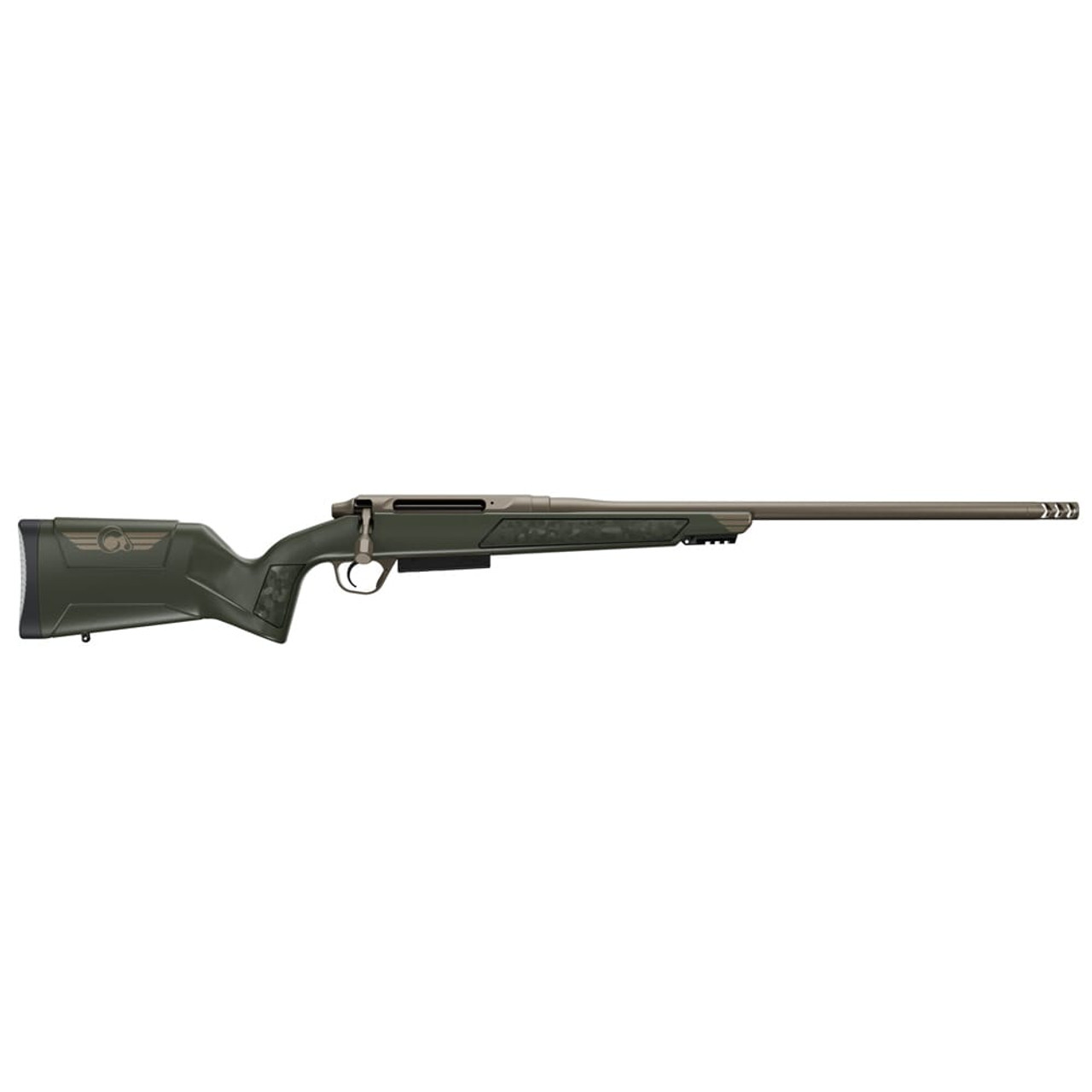 Christensen Arms Evoke Gray w/Bronze Logo .308 Win 20" 1:10" Burnt Bronze Bbl Rifle w/Hybrid Hunter Stock 801-15006-00