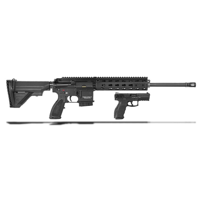 HK MR556A1 5.56 Rifle w/10rd mag, VP9 Black Pistol w/ (2) 10rd mags, & Explorer Case 81000460