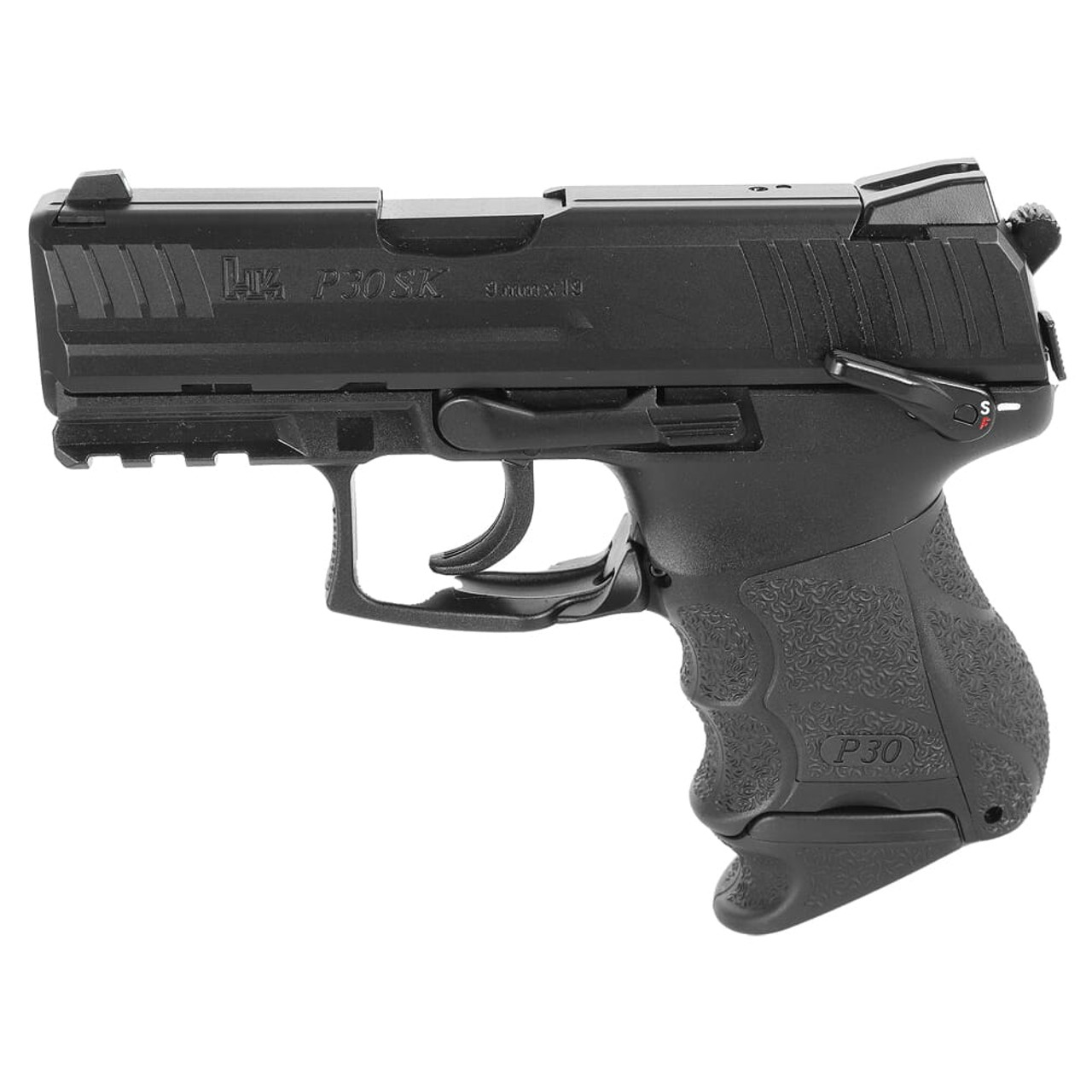 HK P30SKS Subcompact (V3) 9mm DA/SA Pistol w/ Ambi. Safety/Rear Decocking Button (1) 13rd and 10rd Mag 81000545