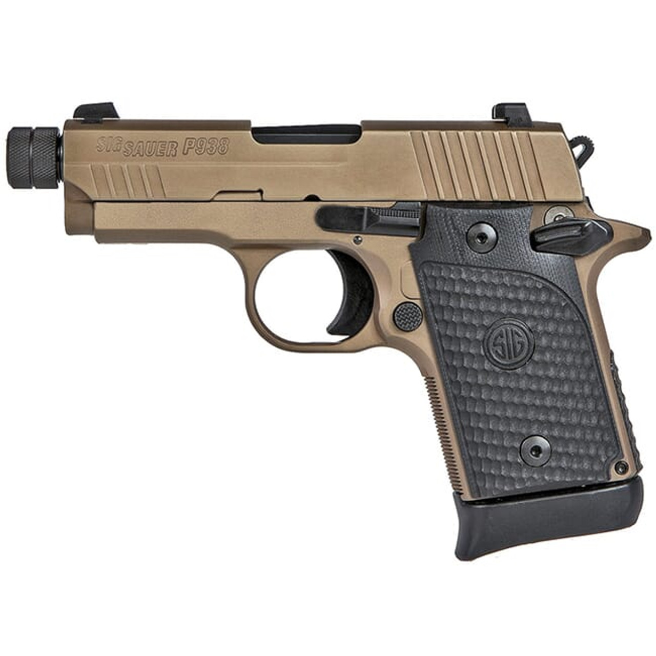 Sig Sauer P938, 9mm 3.5" Emperor Scorpion TB FDE G10 938-9-ESCPN-TB-AMBI