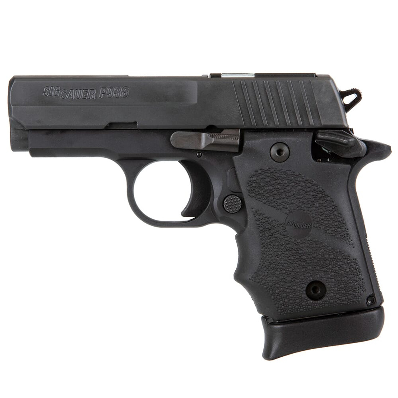 Sig Sauer P938 SAS 9mm Blk/SSl Micro-Compact 7rd Pistol w/ FT Bullseye Sight 938-9-SAS2B