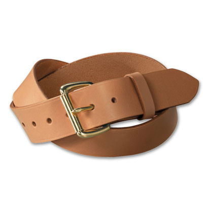 Filson 36 Tan/Brass 1.5" Leather Belt 63202242212