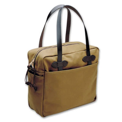 Filson Tote Bag With Zipper DarkTan  FCO-021315 FIL-70261-DarkTan-