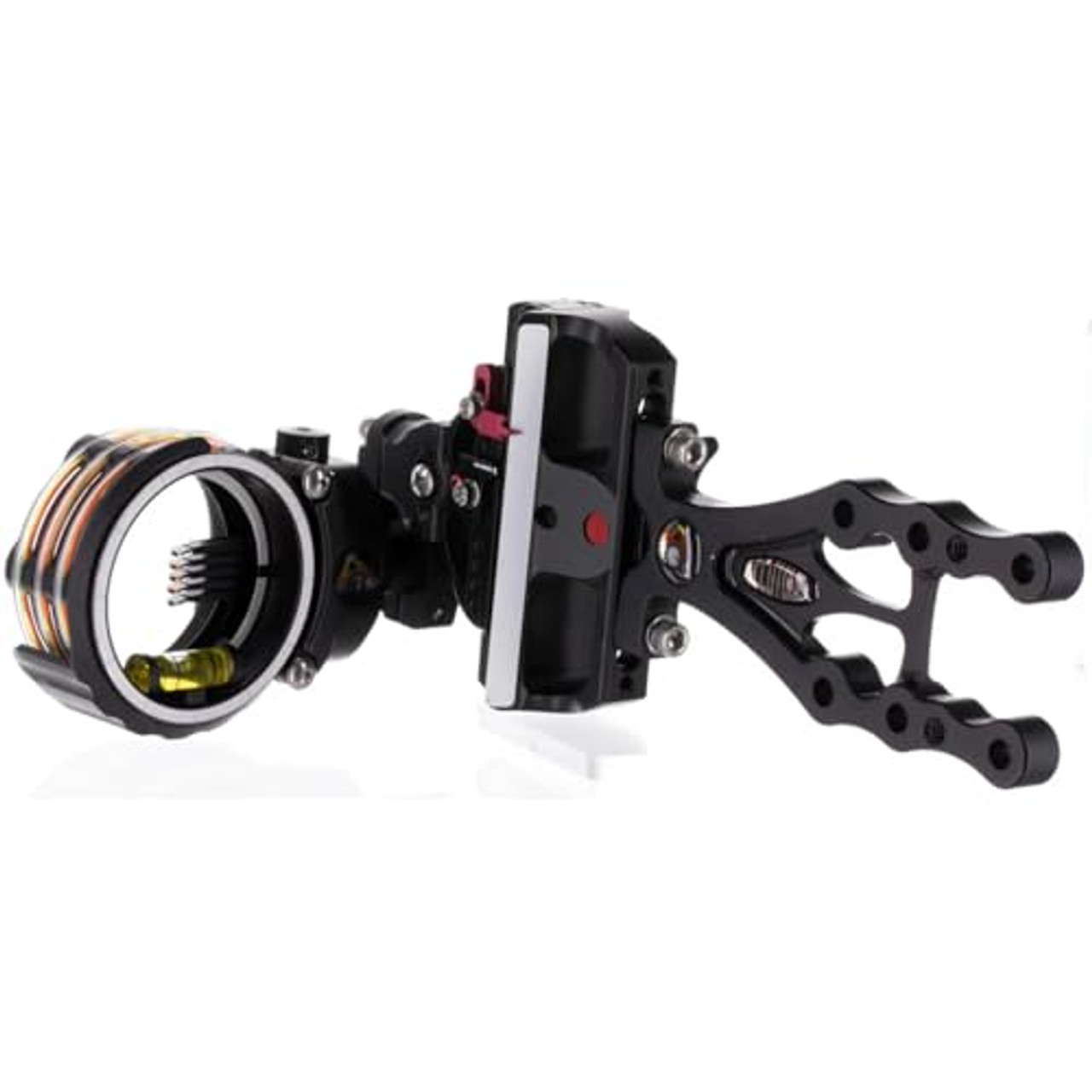 AXCEL Archery LANDSLYDE Slider Non-Dampened w/AccuStat II Scope Micro 5-Pins .019 Fiber Black Bow Sight ALND-N519-4BK