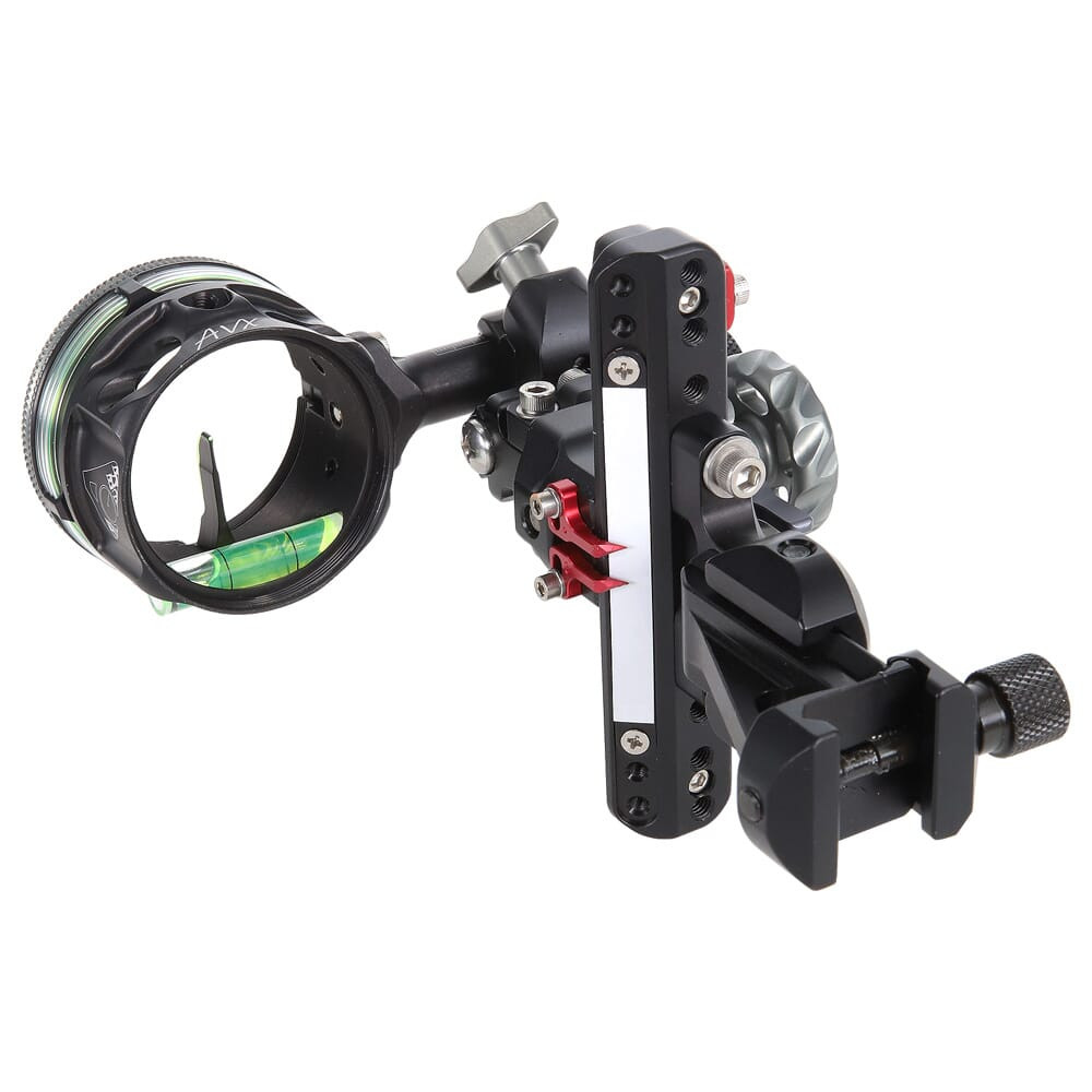 AXCEL Archery LANDSLYDE Slider Picatinny Mount w/AVX-41 Scope Single-Pin .019 Green Fiber Black Bow Sight ALND-P119-4GB