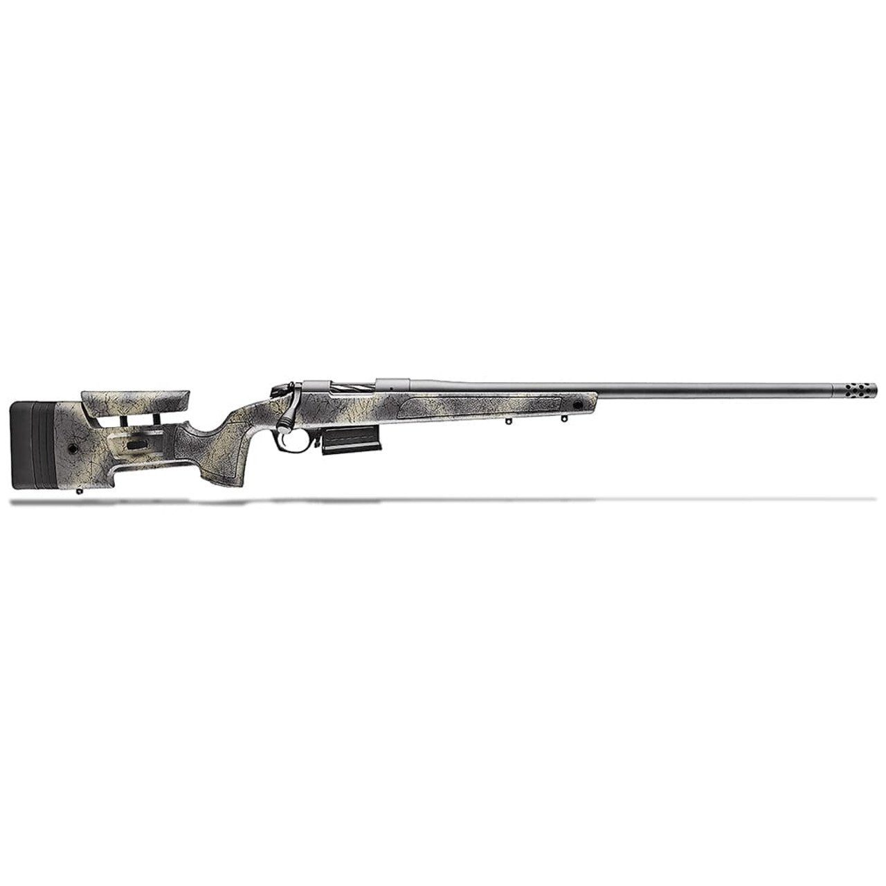 Bergara B-14 HMR Wilderness 7mm PRC 24" Bbl Molded Mini-Chassis Stock Sniper Grey Rifle w/Omni MB B14LM3613