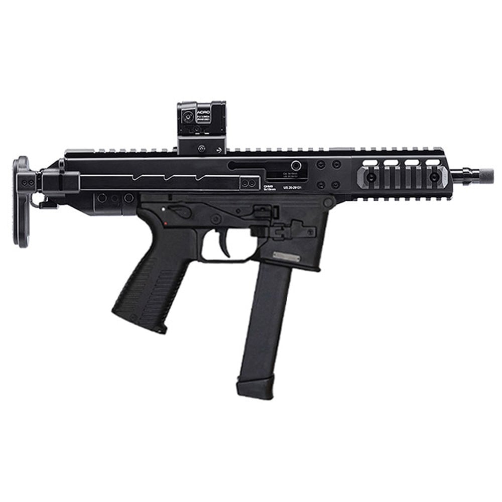 B&T GHM9 9mm Glock Lower Black Short Barrel Rifle w/Telestock (NFA) BT-450002-SBR-G-TS