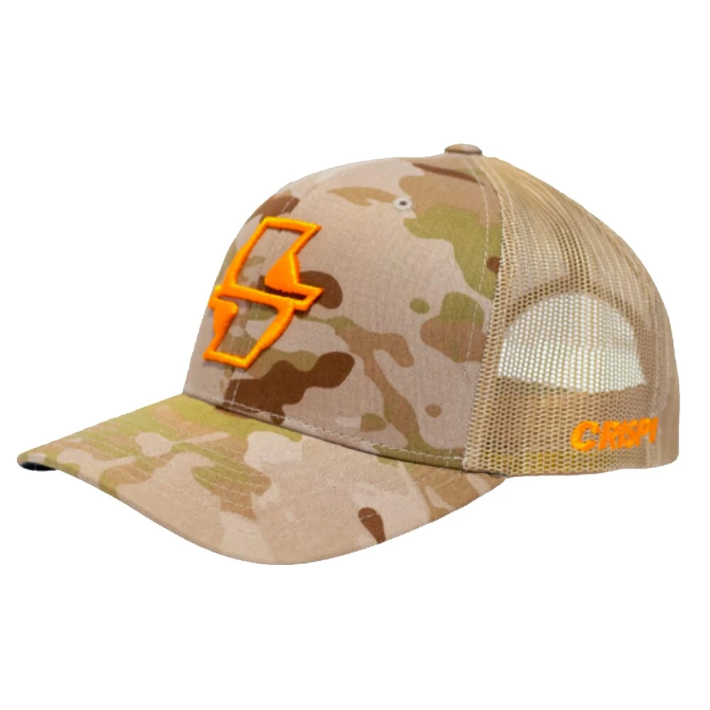 Crispi Arid Camo w/Blaze Logo Snapback Hat Hat-Arid-Camo-Blaze-Logo