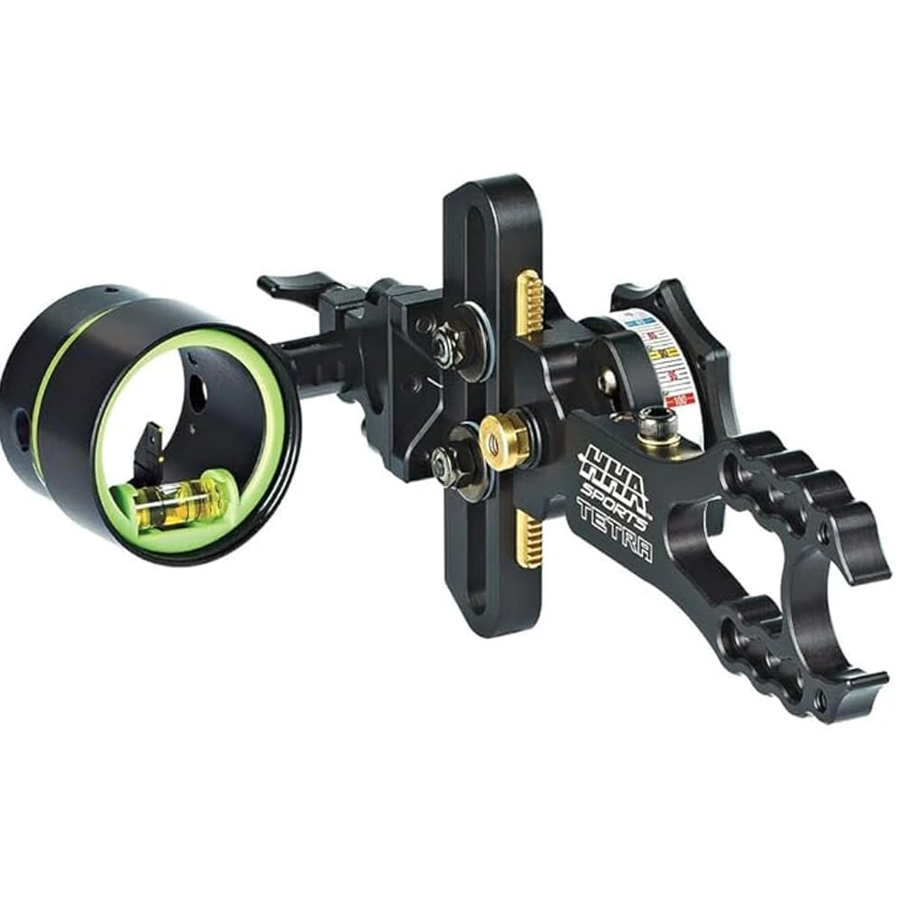 HHA Tetra Hoyt Edition RYZ 2519 w/.019 2-pin 1-5/8" Scope Green Top Pin & Yellow 2nd Pin LH HYT-RYZ-2519-GYEL LH