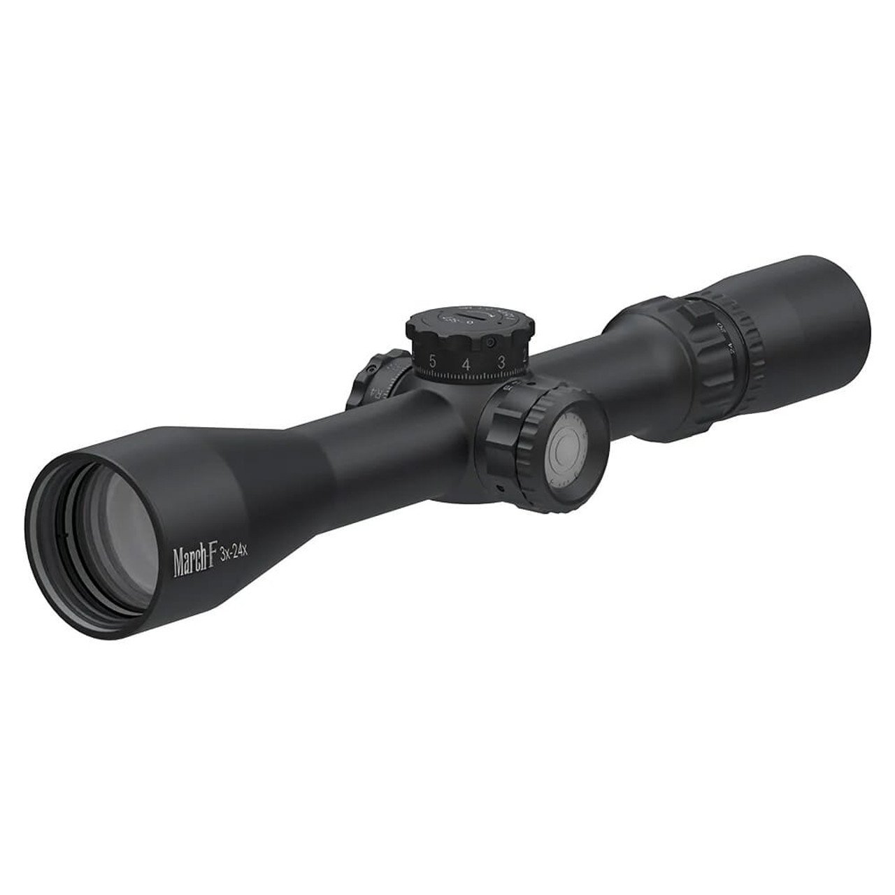 March F 3-24x42mm FFP FML-MB Reticle 0.1MIL 6Level Illum Riflescope D24V42FIMLN-FML-MB