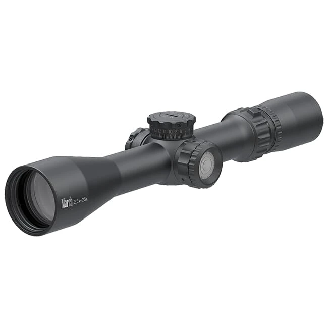 March Compact Tactical 2.5-25x42mm SFP MTR-2 Reticle 1/4MOA 6Level Illum Riflescope D25V42TI-MTR-2