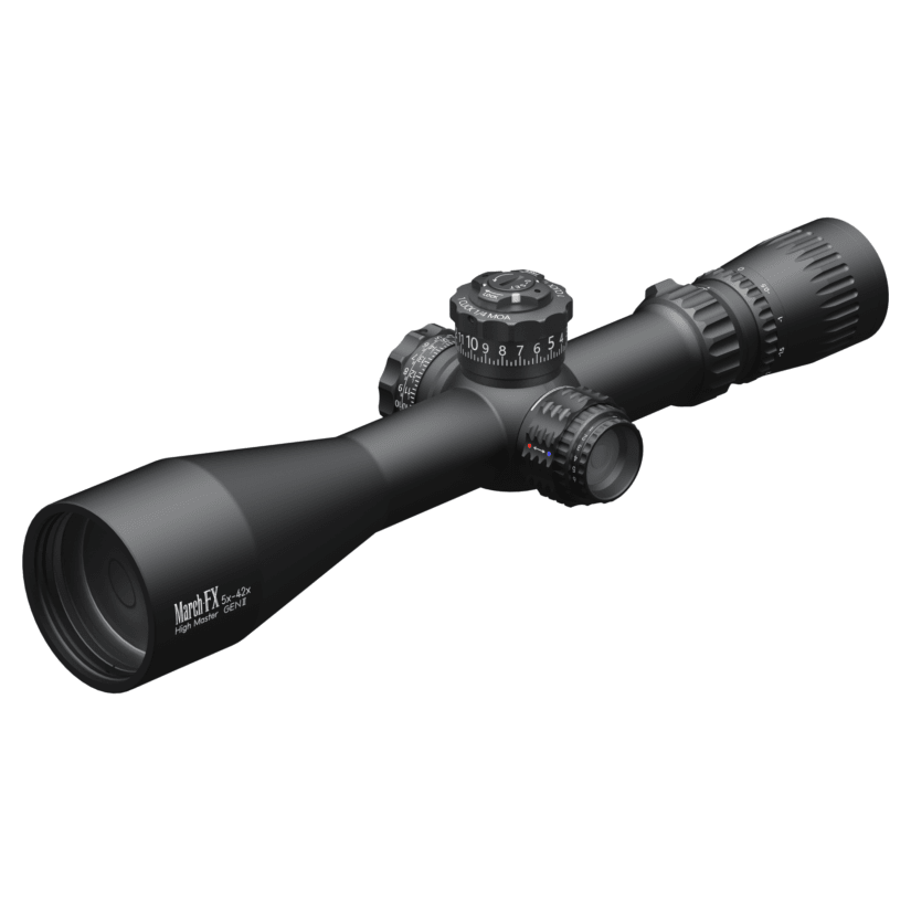 March FX Tactical 5-42x56mm G2 FFP FMA-3 Reticle 1/4MOA 6Level Illum Riflescope D42HV56WFIMAX-G2-FMA-3